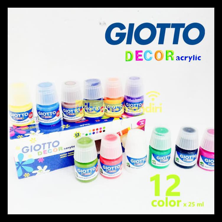 

Termurah Giotto Decor Acrylic Set 12 Warna 25 Ml - Cat Acrylic