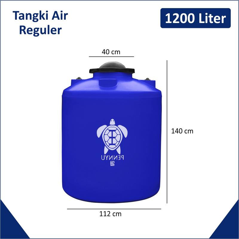 Jual Tangki Air Tandon Toren 1200 Liter Pennyu Biru Shopee Indonesia 4059