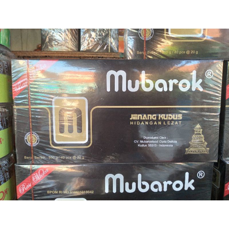 

Jenang mubarok netto 800 gram (40 pcs)