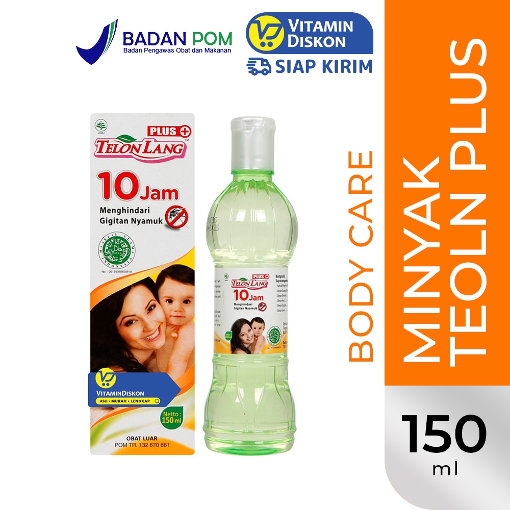Cap Lang Minyak Telon Plus Anti Nyamuk 150 Ml | Pelindung Gigitan Serangga Dan Penghangat Tubuh Bayi