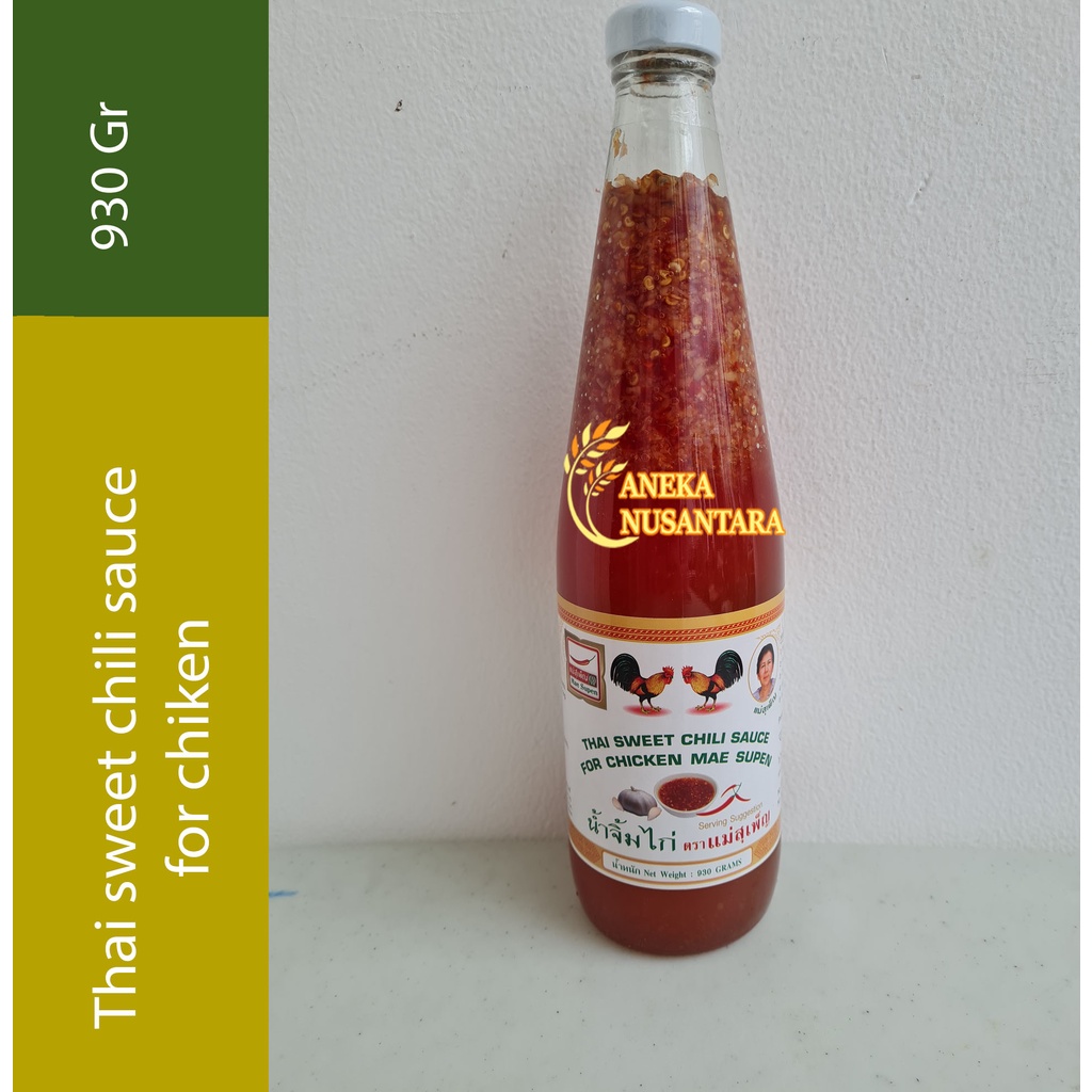 

Mae Supen Thai Sweet Chili S 930gr (sambal thailand)