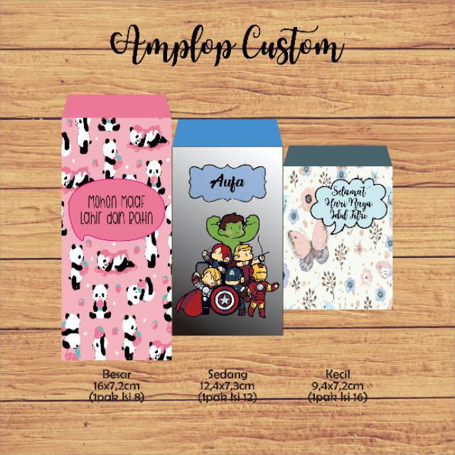 Amplop Custom/ Amplop Wedding / Amplop Imlek / Amplop Lebaran