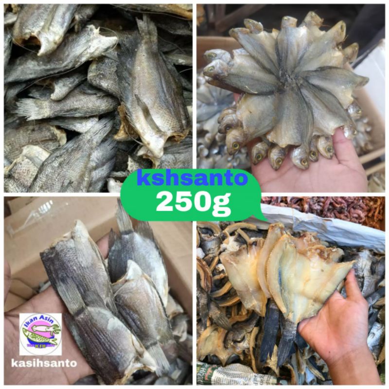 

ikan asin sungai pedalaman/rawa/hutan aneka-250g