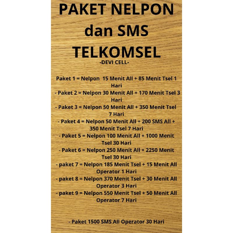 PAKET NELPON TELKOMSEL SESAMA DAN ALL OPERATOR FIX