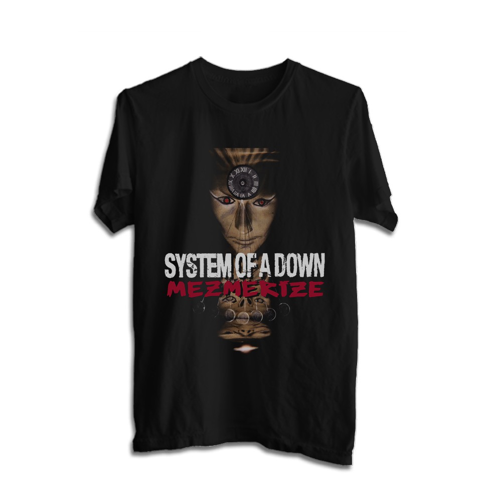 Kaos Sablon Digital System Of a Down. COMBED 30S ORIGINAL 100%