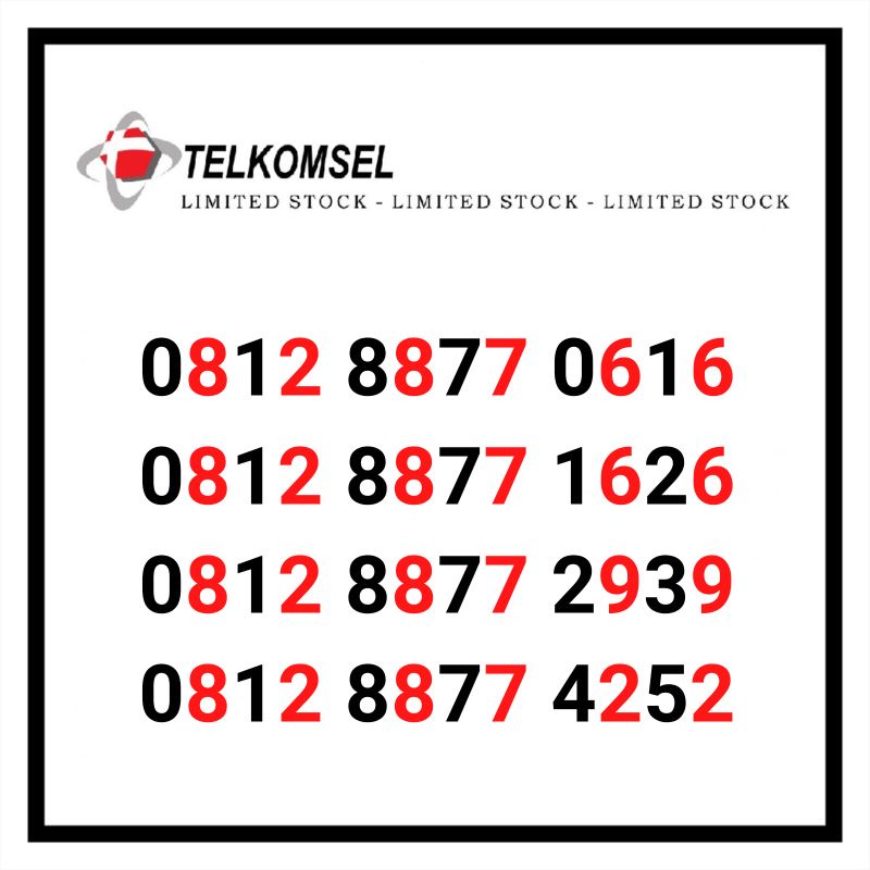 Nomor Cantik Simpati 0812 8877 xxxx