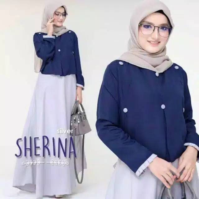 Ns FC Najibah Gamis Syar'i asdf Putih Benhur Abu Toska Navy Maroon Hujan