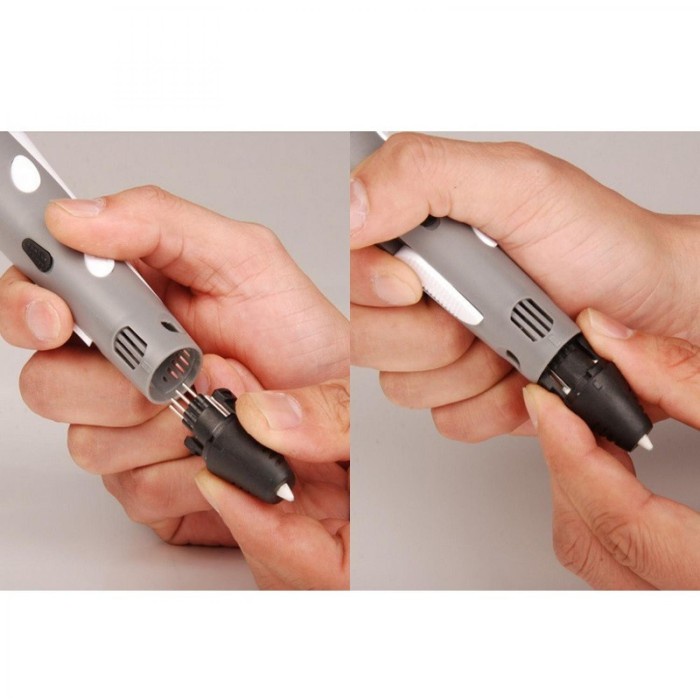 

Pendrawing- Pen 3D Stereoscopic Printing Pen For 3D Drawing - Putih Hitam -Drawing-Pen.