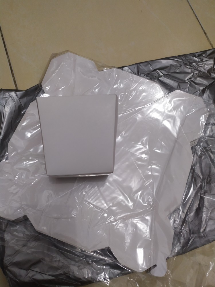 Paper Food Pail L/ Box Bento/ Rice Box L Putih Polos Laminasi @1pcs