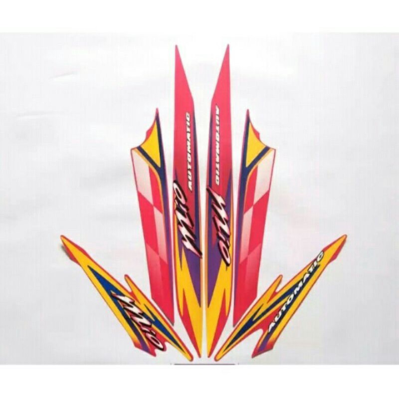 STRIPING YAMAHA MIO SPORTY MERAH MAROON 2003