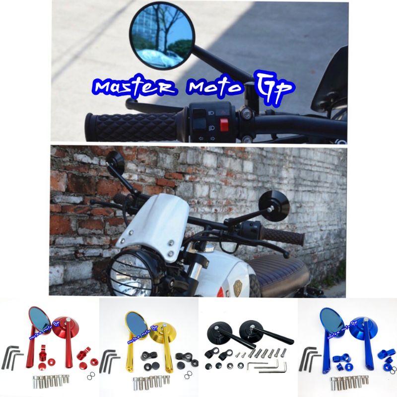 Spion Jokowi Aluminium Alloy Retro Cermin Bulat Spion classic fazzio genio lexi scoopy fino