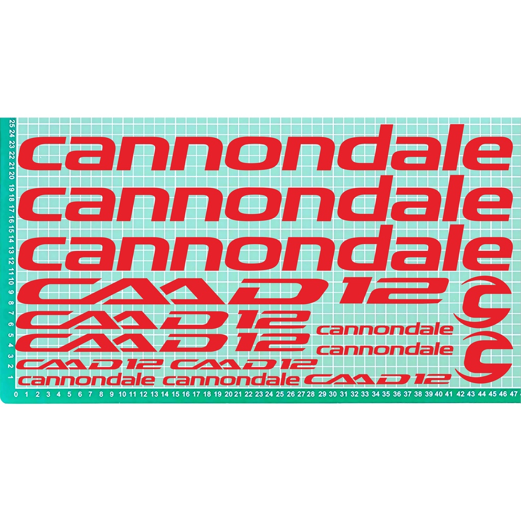 cutting sticker stiker sepeda CANNONDALE CAAD12