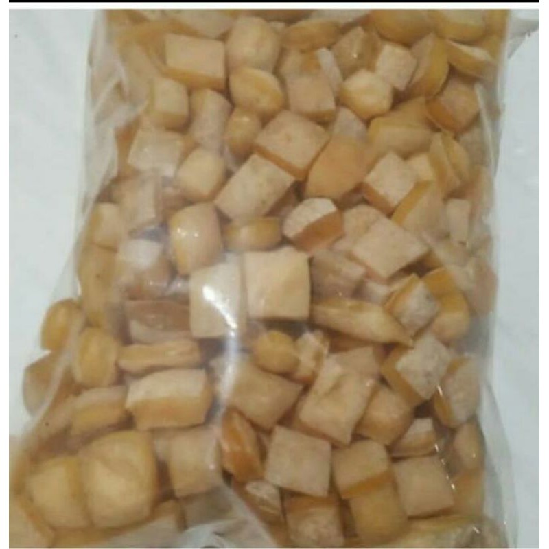 

Produsen Krecek/Kerupuk Rambak Sapi Mentah Asli jenis Kotak tebal /Dadu 500 gr