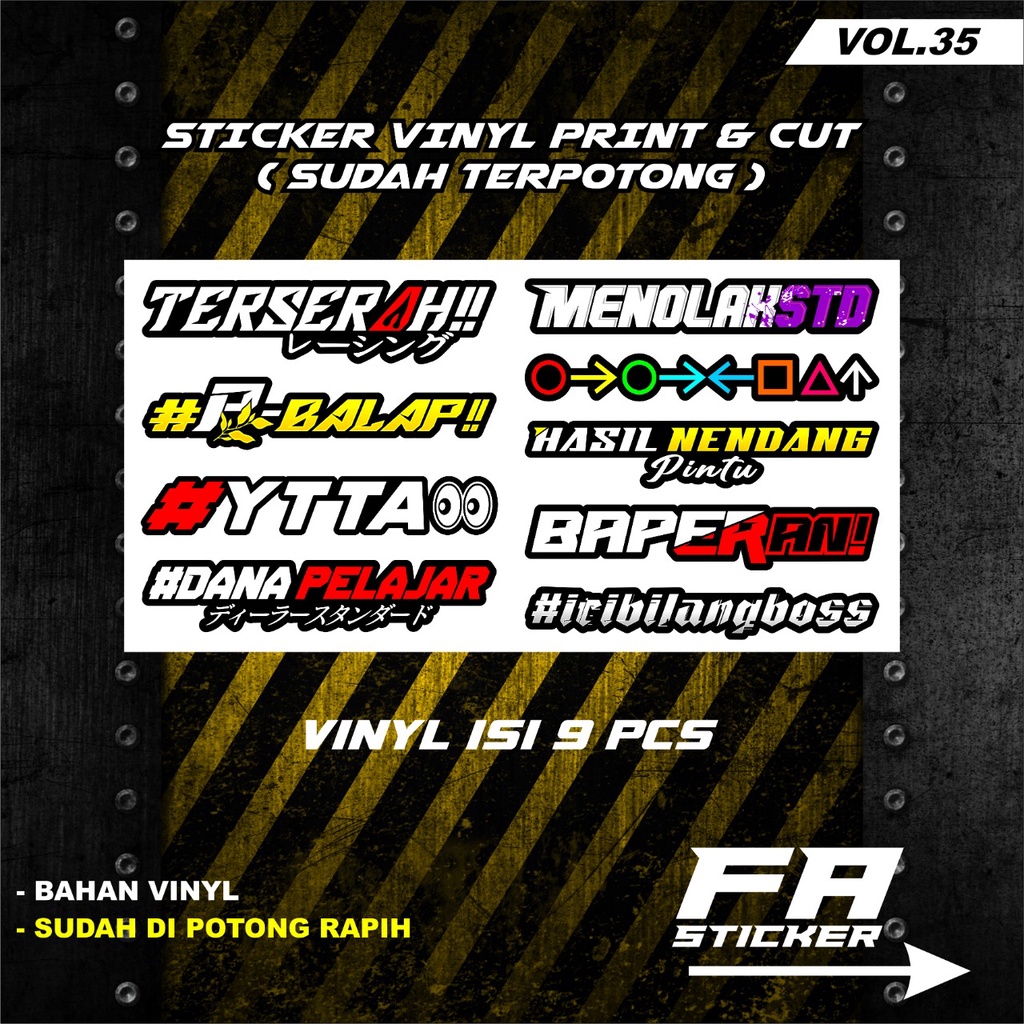 Stiker Racing PSKNMTC PROSTREET SPEEDHUNTERS PELAN SATSET Sticker Motor