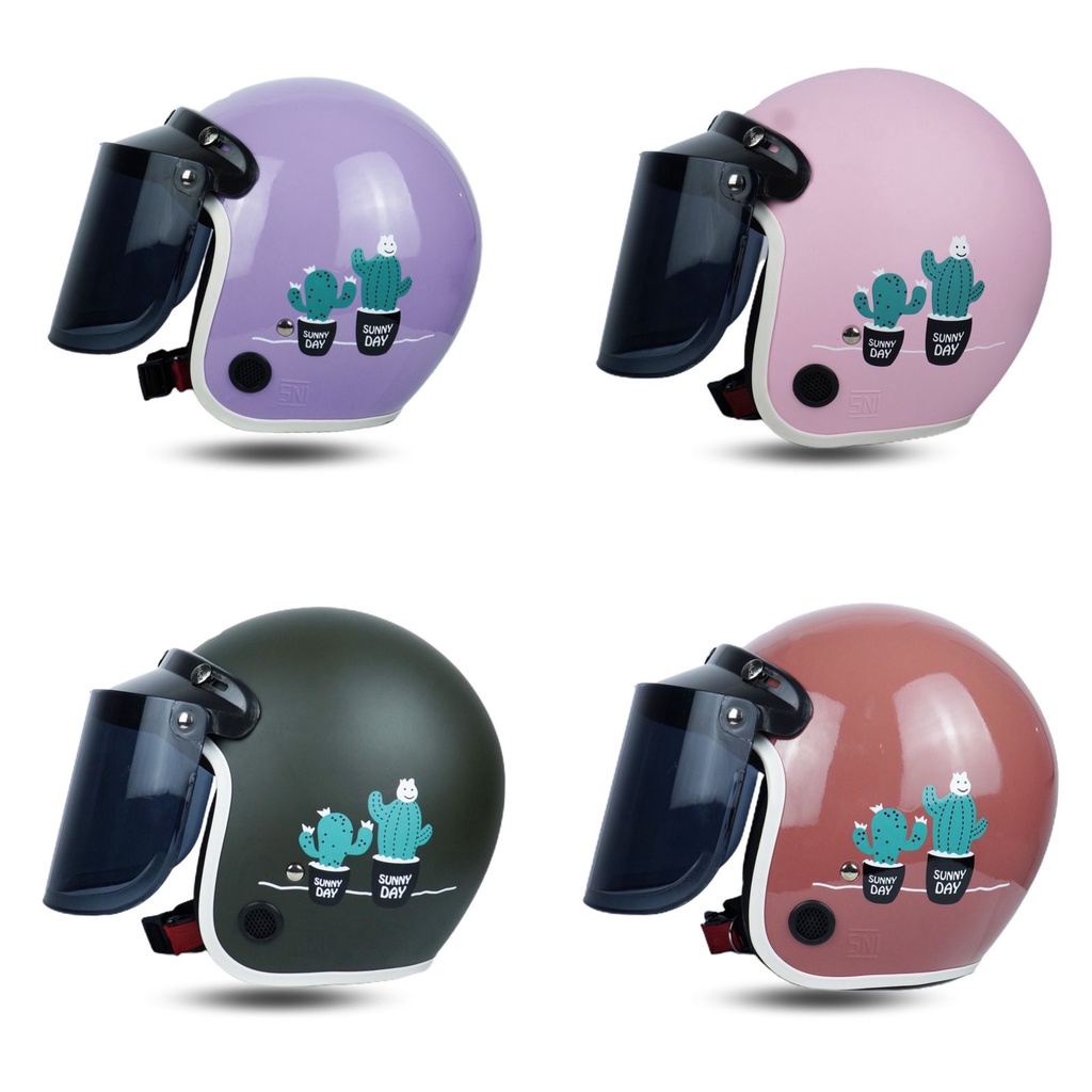 Helm Bogo Cewek Dewasa Wanita Warna Pastel Kekinian Premium Terlaris