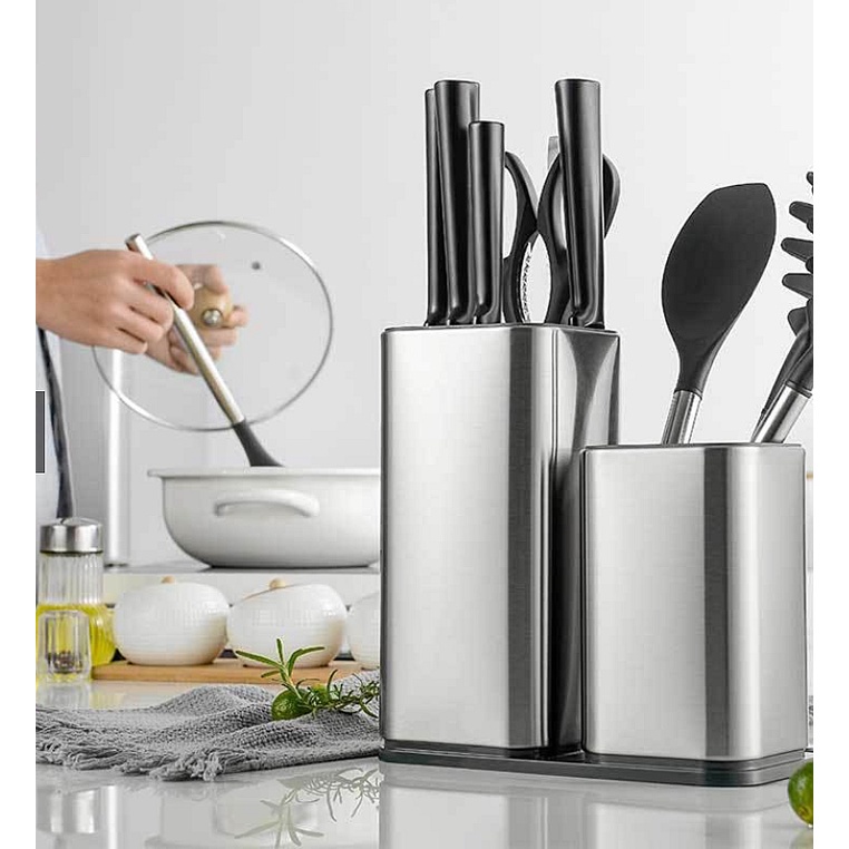 Double Knife Holder Tempat Simpanan Pisau Dapur Ganda IL160b IDEALIFE