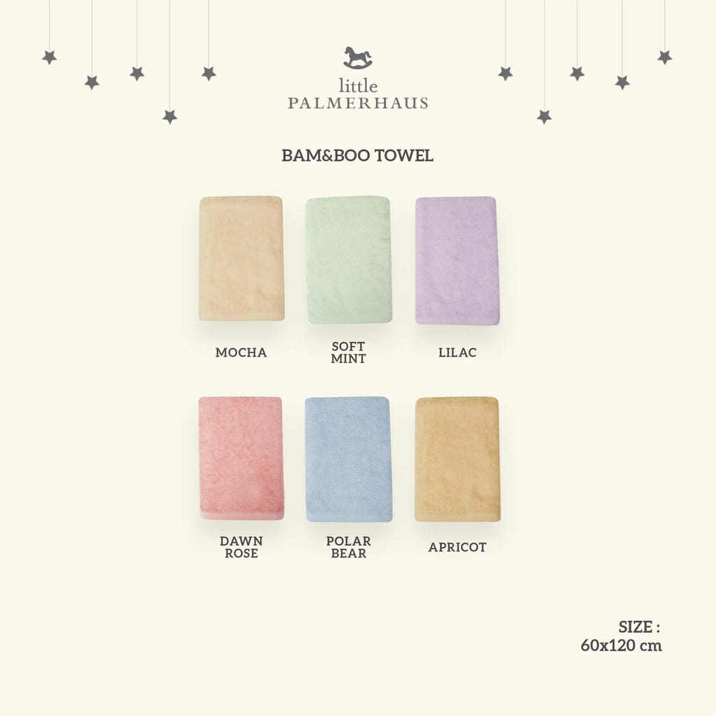 Little Palmerhaus  Bam &amp; Boo Bamboo Towel / Handuk Anak (Tersedia Pilihan Warna)