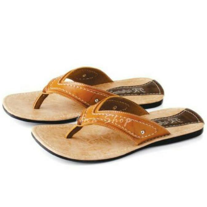 Promo Murah Sandal Pria / Sandal Casual Main Santai Laki Laki / Sendal Kulit Murah - Dcc7Ea