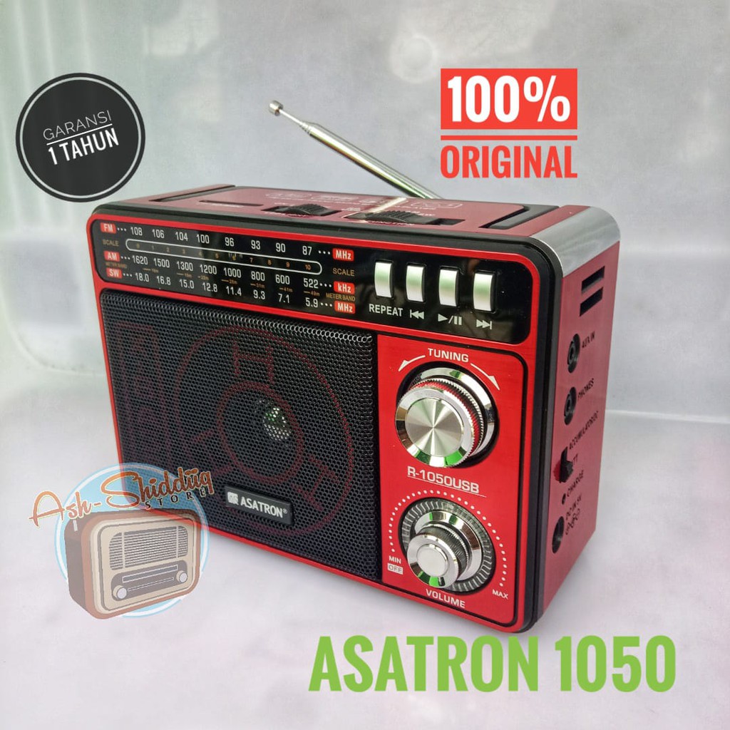 Radio FM AM SW Asatron R 1050 USB/KNSTAR KN-1030BT 100% ORI
