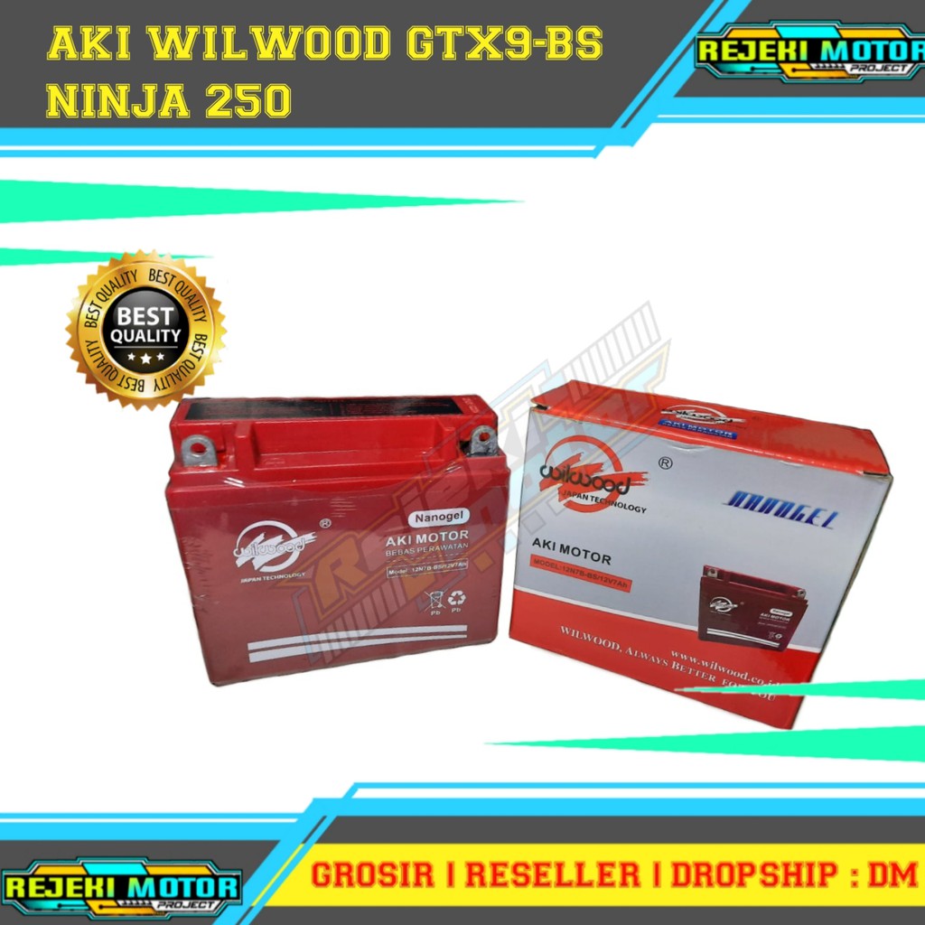 Jual AKI WILWOOD GTX9-BS NINJA 250 ORIGINAL JAPAN | Shopee Indonesia