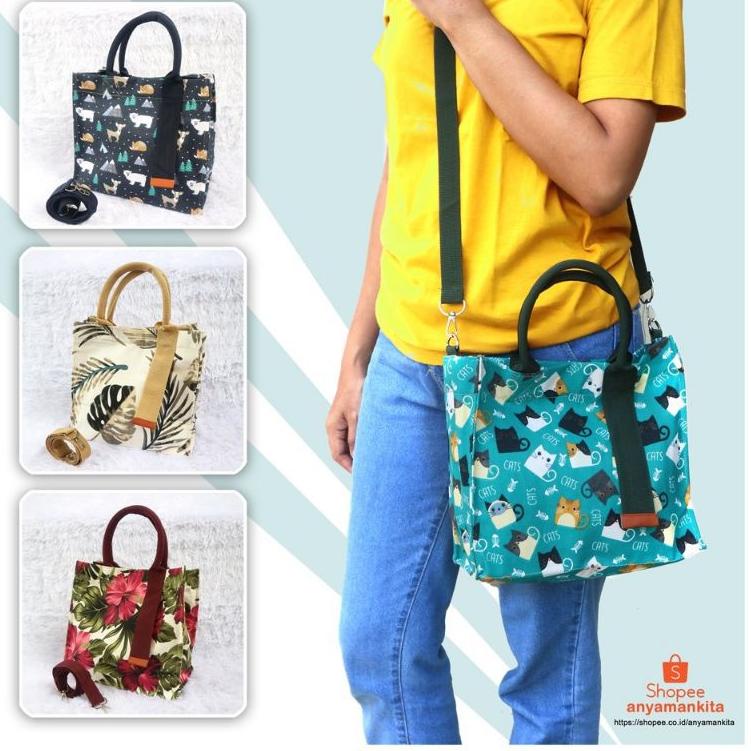 V12Z Slingbag Kanvas MJ Pum / Handbag Kanvas MJ Pum 8CA