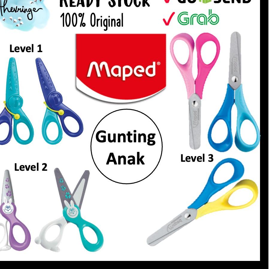 

[KODE PRODUK CWDQF4482] Maped Safety Scissors Belajar Gunting Anak 2 Tahun Kidi Cut Kidi Pulse Vivo 3D Menggunting