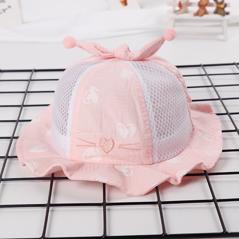 LID8009 - TOPI ANAK MOTIF KUCING TOPI FASHION BABY HAT