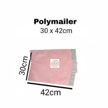 ❣️VENNE MAILER❣️(±100pcs) Polymailer 30 x 42 cm Pink Muda Kantong Amplop Plastik Online Shop packing