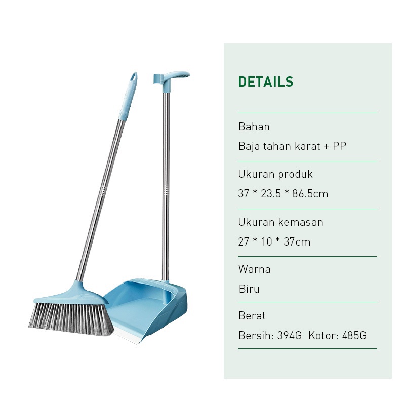 Sapu Mini Set Pengki Sisir Kotoran 2in1 3in1 Mop Microfiber Lipat Kombinasi