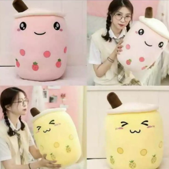 Bantal Boba Murah - Boneka Bantal Boba - Pink TERMURAH 