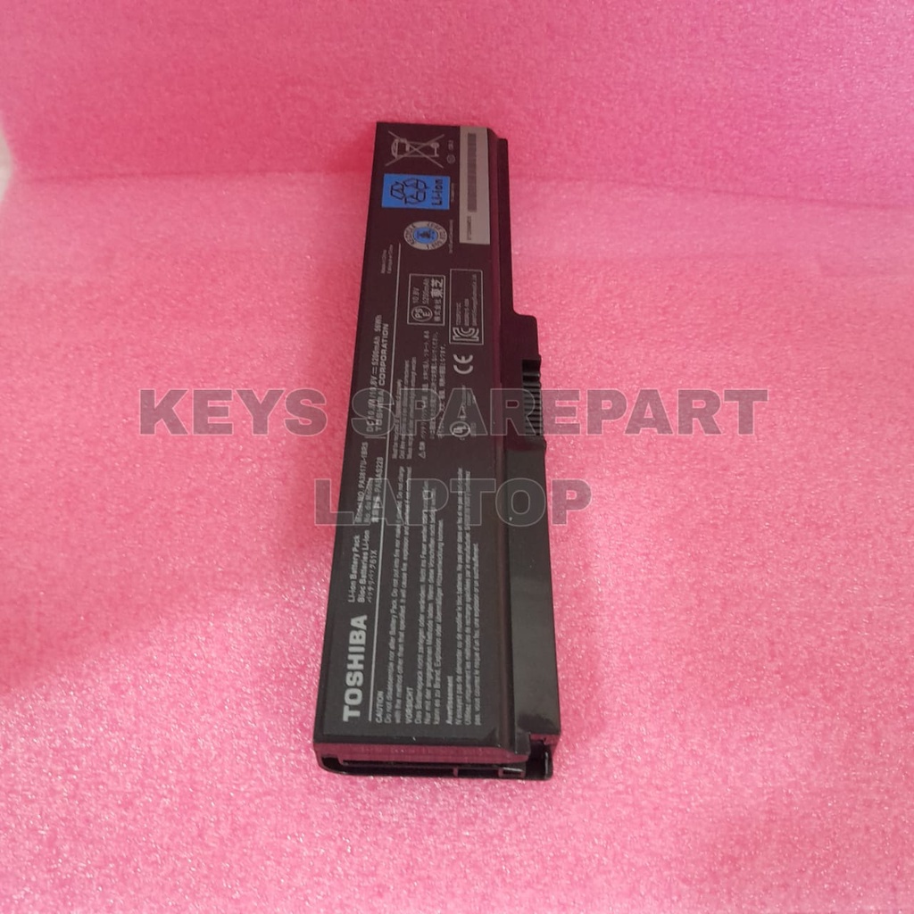 Baterai Battery Original Laptop Toshiba Satellite L745 L740 L730 L630 L635 L640 L645 L650 L655 C600 C640 A665 A760 A765 A660 NB510 Pa-3817 PA3817