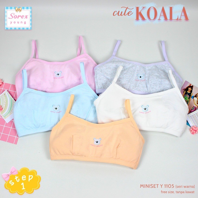 Miniset Anak Perempuan SOREX Y1105 Lapisan Busa Tipis Freesize