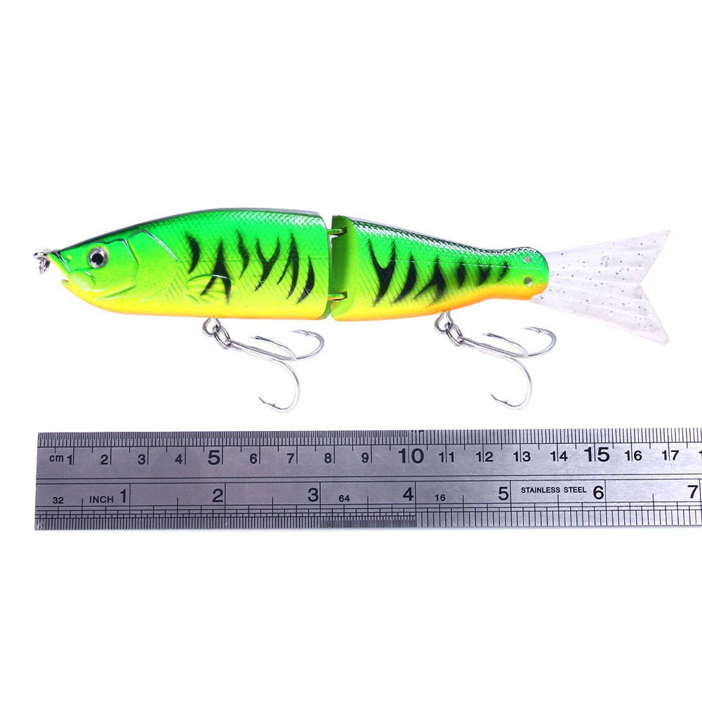 Hengjia 1pc Umpan Pancing Bentuk Ikan Kecil 2 Bagian Bahan Plastik Abs Lembut 18cm / 52g