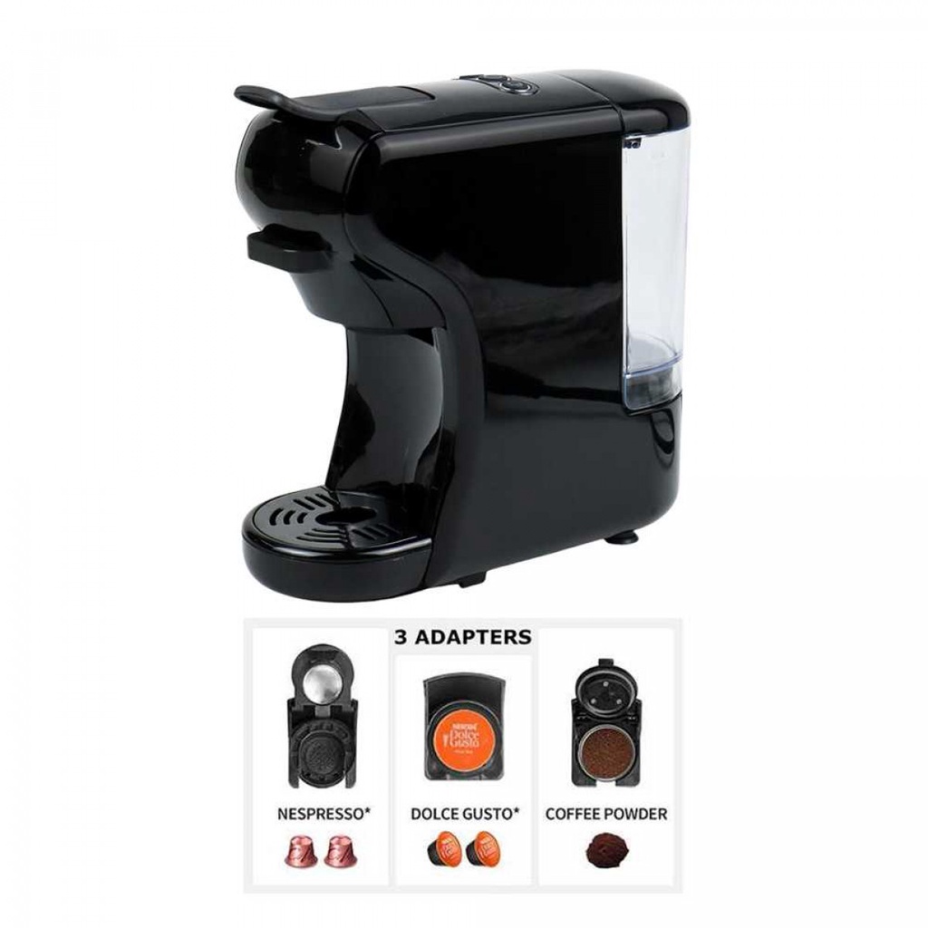 Mesin Kopi 3 Adapter 600ml 19Bar Coffee Machine Espresso Nespresso Dolce Gusto