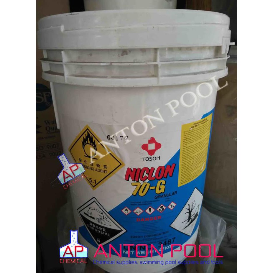 Sport--Sae343 Kaporit Granular Jepang Niclon 70%/ Chlorine Granular Niclon 70% (1Kg)