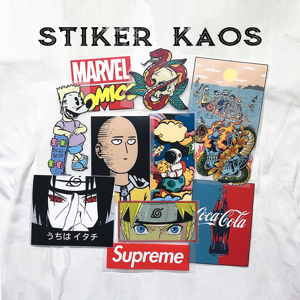 

STIKER SABLON SETRIKA KAOS DTF GAMBAR DISTRO KEREN STIKER STRIKA ANIME HODIE CREWNECK TOTEBAG 2