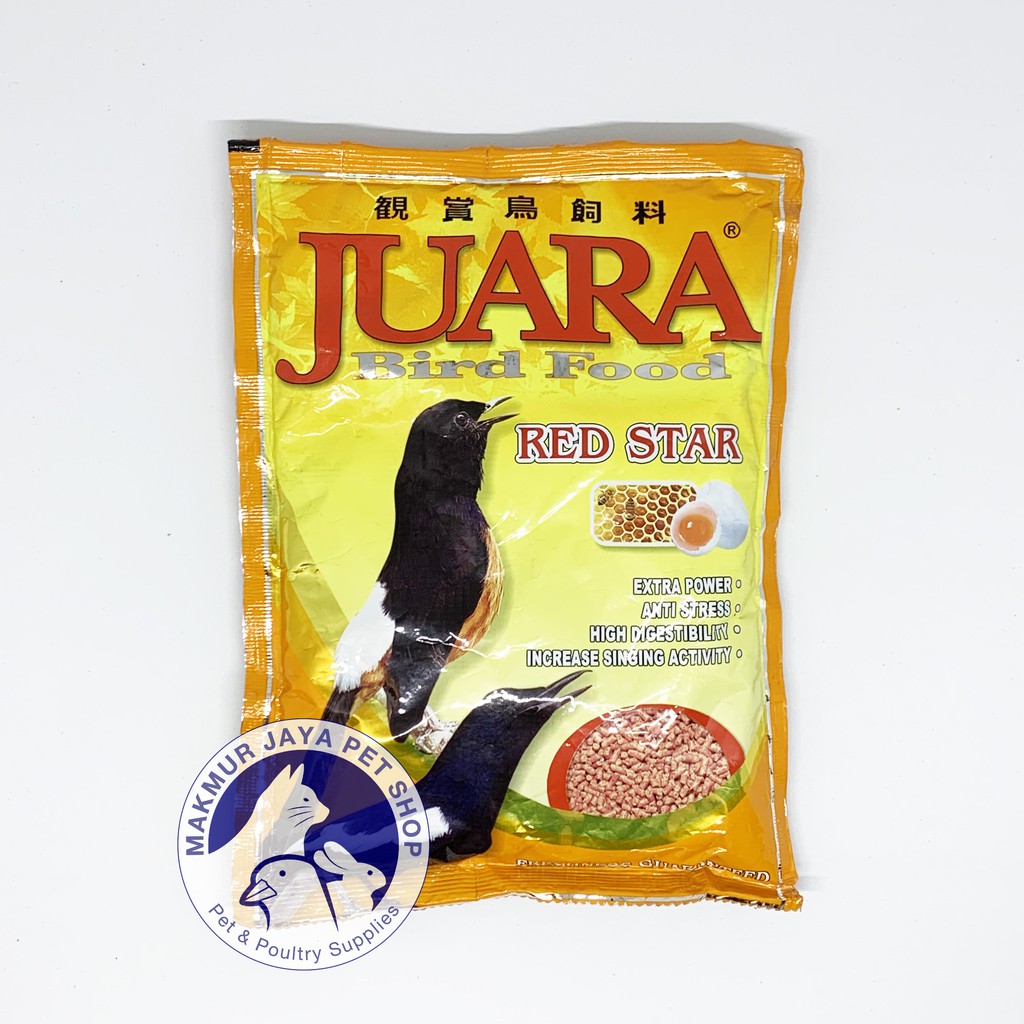 Pakan Burung Juara Bird Food Red Star Voer Merah | 450 gram