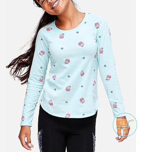 BRU425 TSHIRT JUSTICE LONGSLEEVES SWEET BAJU KAOS REMAJA  