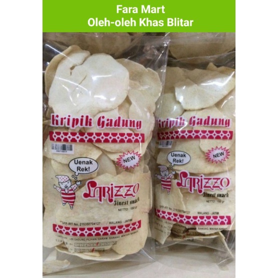 

KERIPIK GADUNG LARIZZO KHAS BLITAR 150gr