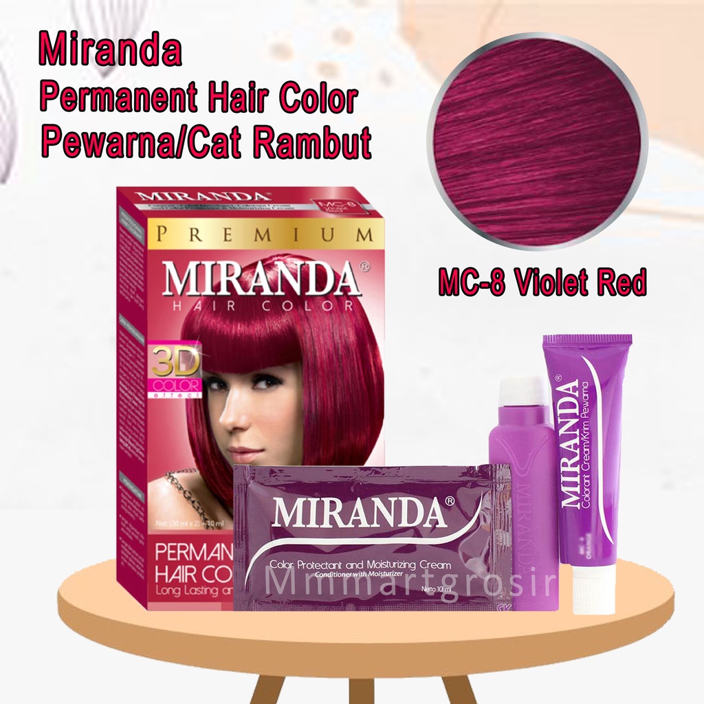 Miranda / Cat Rambut / MC-8 Violet Red / 30mlx2 + 10ml