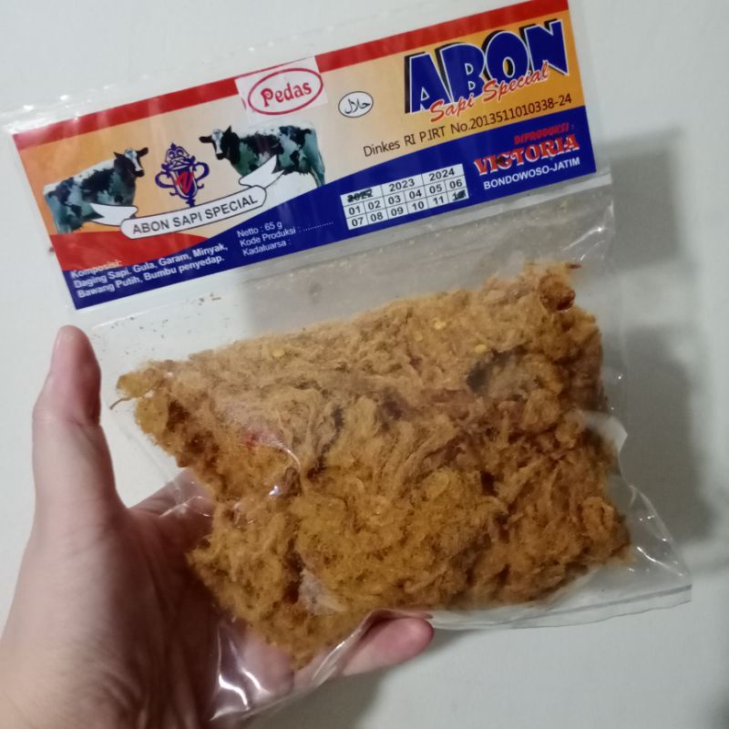 

Abon Sapi PEDAS Victoria Foods [65gr]