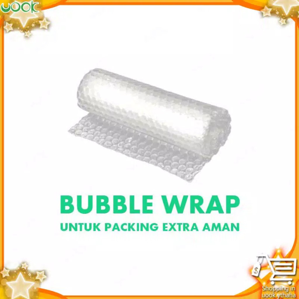 

BUBBLE WRAP KHUSUS UNTUK TAMBAHAN PACKING AGAR AMAN