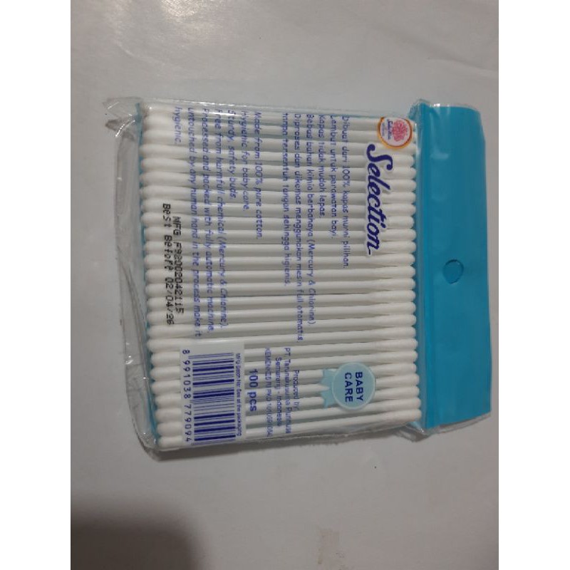 Baby Cotton bud BAYI 100 pcs kemasan biru 100 pcs