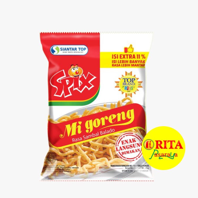 

Spix Mie Goreng Rasa Sambal Balado 45gr