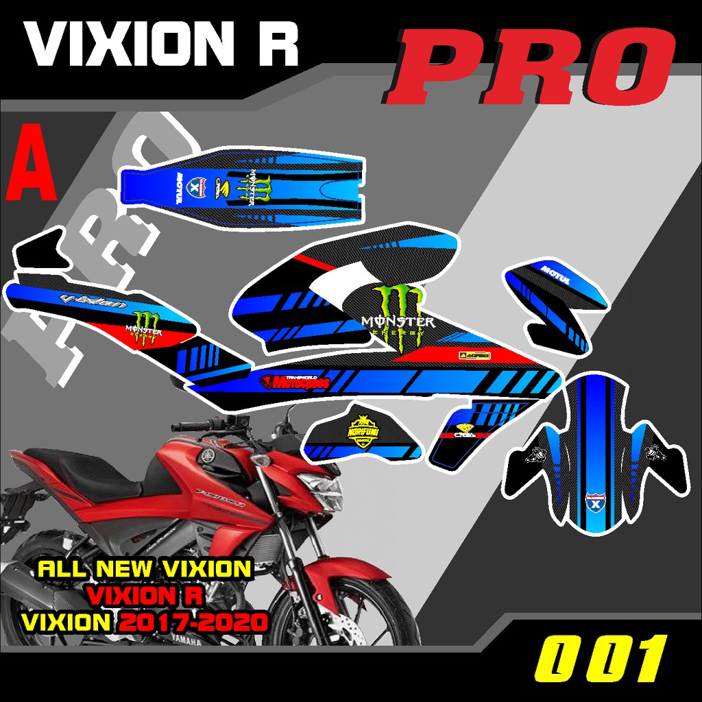 DECAL STIKER VIXION R/DECAL STIKER VIXION NEW/stiker vixion decal vixion r sticker new vixion 001