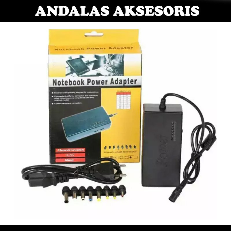 Adaptor Universal laptop 8 konektor  96w