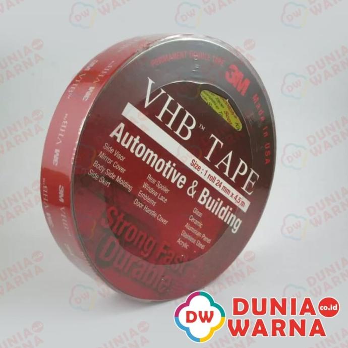 

OPEN RESSELER 3M VHB 4900 Double Tape Foam Otomotif Dan Outdoor 24 mm x 4,5 m