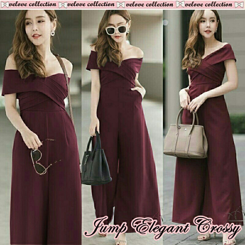 HCL Jumpsuit Ecros - Jumpsuit Cewek Casual - Long Jumpsuit Wanita Terbaru - Jumpsuit Sexy Wanita
