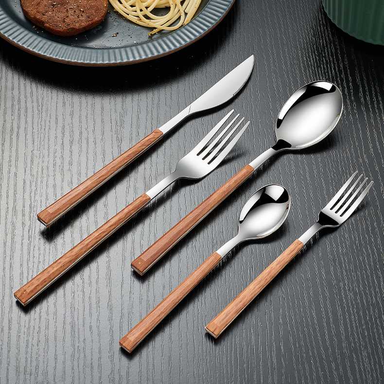 [ORIGINAL] Cutlery Set Alat Perlengkapan Makan Sendok Garpu Pisau Spoon Hotel Travel Murah Terbaru