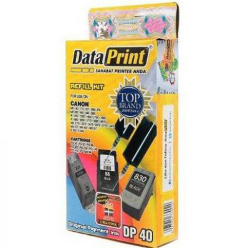 TINTA SUNTIK DATAPRINT REFILL CANON DP 40 BLACK HITAM DP 41 COLOR WARNA ORIGINAL